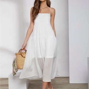 White ruched dress size 4